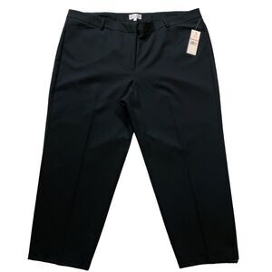 Nanette Lepore Womens Pants sz 24W new nwt $98 Black Career Dress Ankle x27"insm
